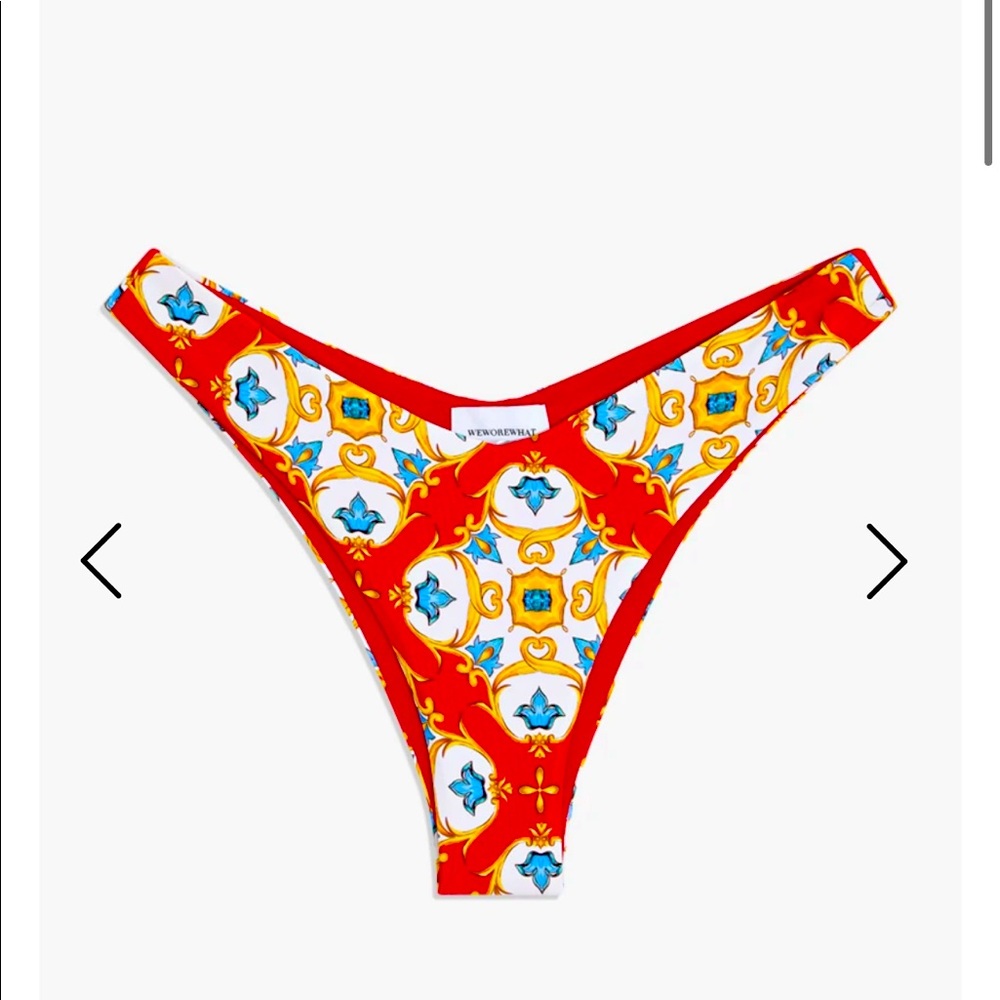 WeWoreWhat Delilah Baroque Tile Bikini VS NWT